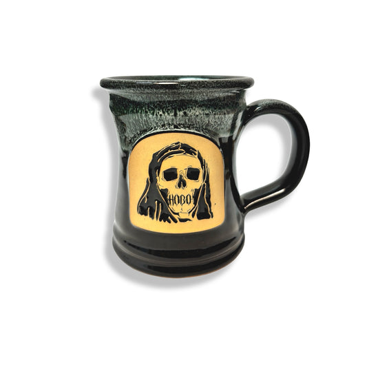CERAMIC MUG - BLACK/WHITE GLAZE