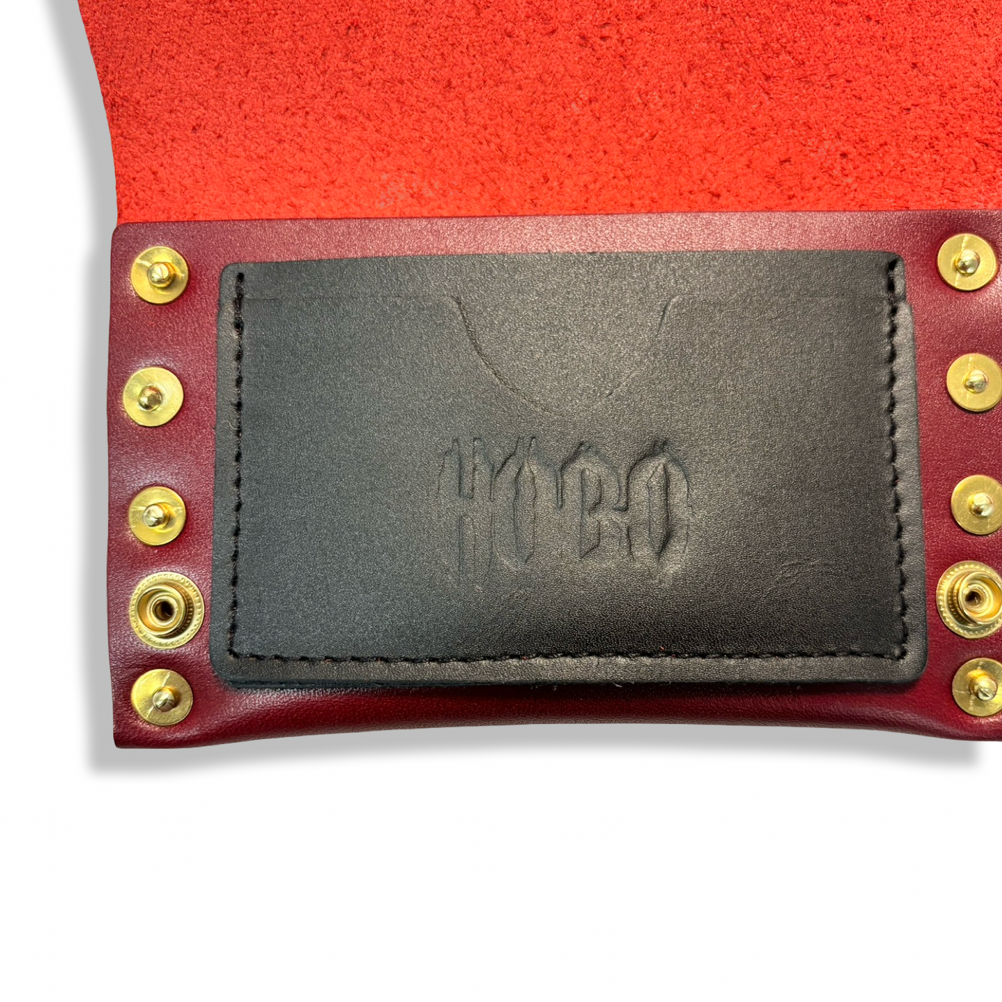 OX BLOOD RIVET WALLET