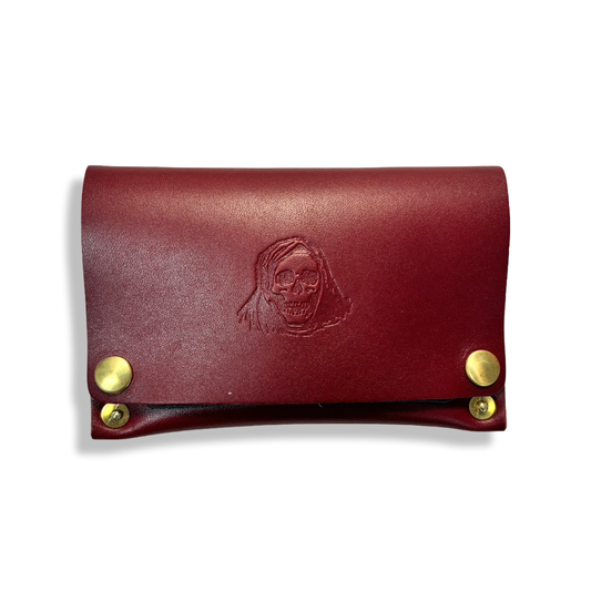OX BLOOD RIVET WALLET
