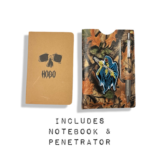 CAMO TREE NOTEBOOK SLIP w/ PEN